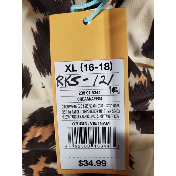 Women's Tortoise Ring One Piece Swimsuit Size XL - Picture 4 of 7